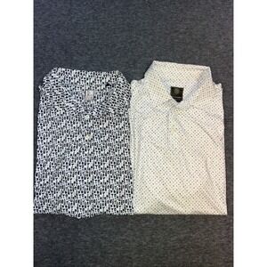 FX Fusion Golf Polos Graphic Print Mens Size Large - 2 Pack